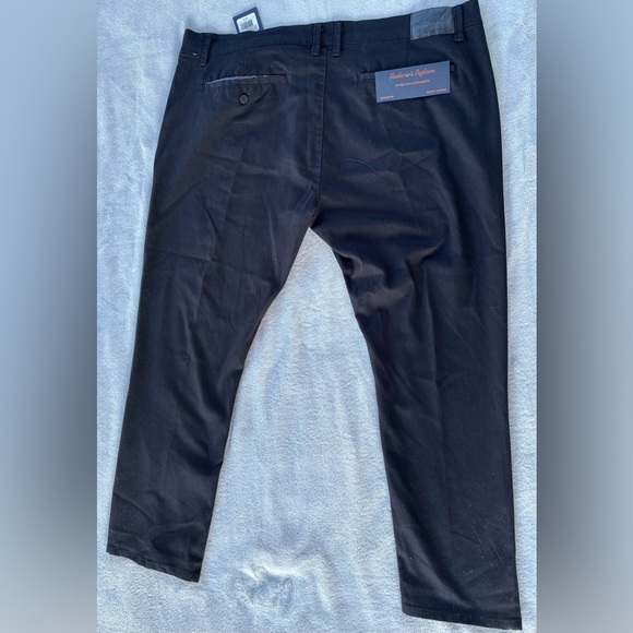 Elegant Black Dress Pants with Soft Matte Finish - Picture 12 of 15